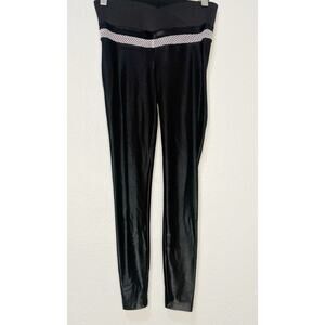 KORAL High Rise Legging in Black,Metallic